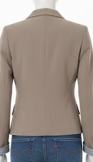 Chaqueta ceñida Hippocampe Taupe – T34 (Excelente estado) – photo 3